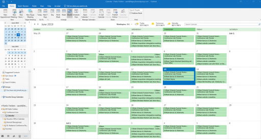 How To Access Outlook Shared Calendars Legacy Funeral Group
